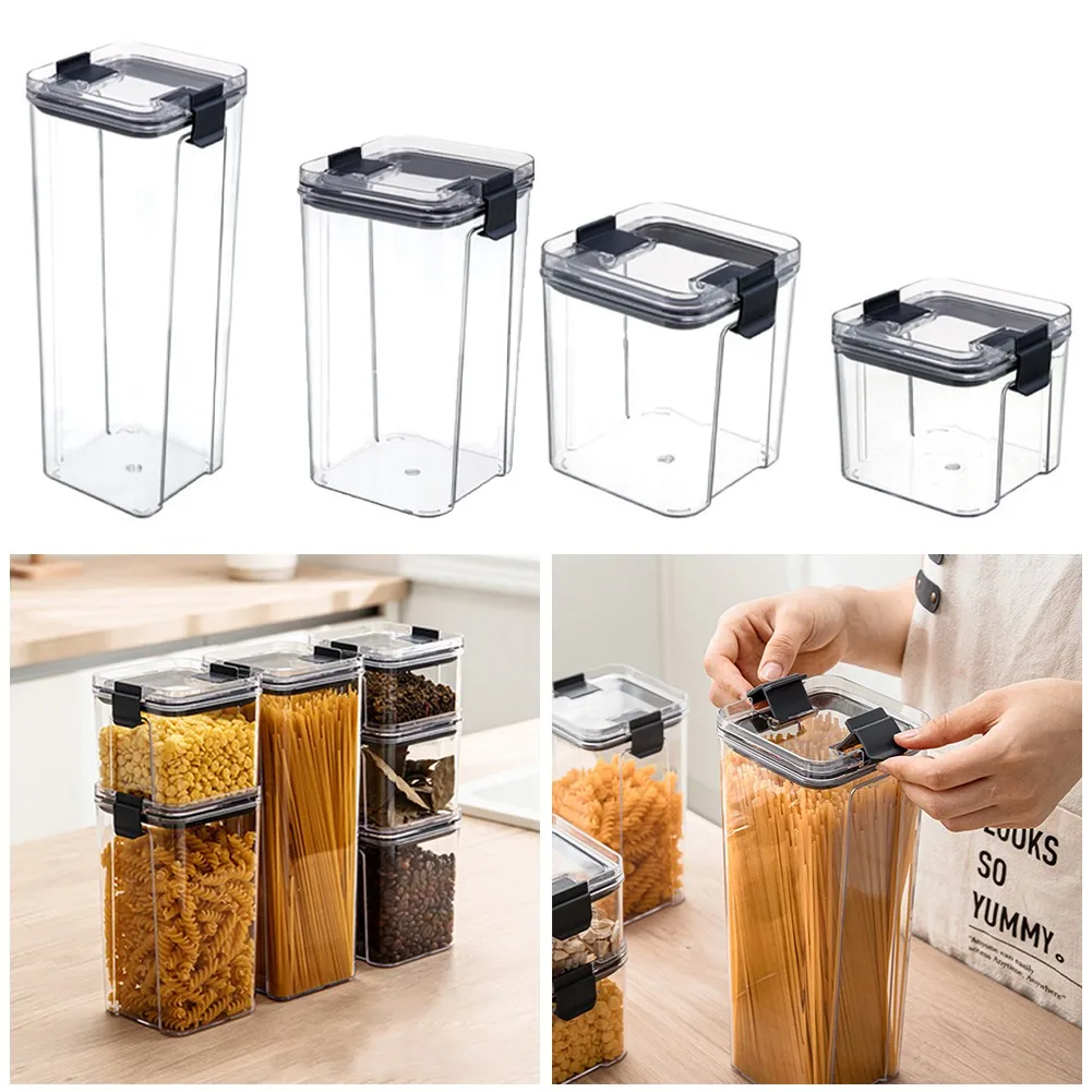 5 Size PP Plastic Food Containers Storage Jars With Lid Keeps Food Fresh Transparent Food Storage Box Kitchen Sealed Container
5 Size PP Plastic Food Containers Storage Jars With Lid Keeps Food Fresh Transparent Food Storage Box Kitchen Sealed Container