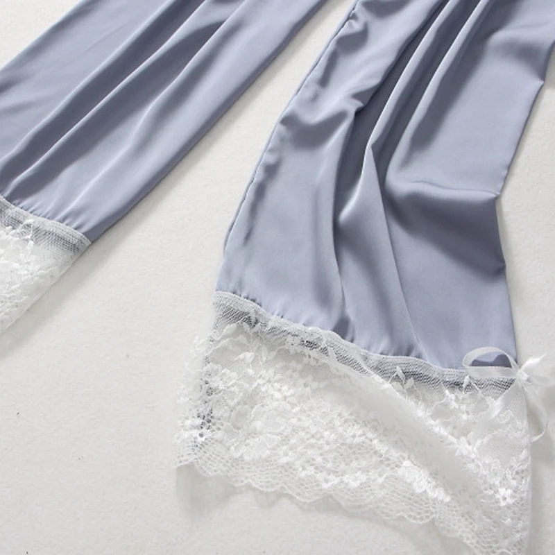 Lace with Chest Pads Home Wear Sleep Set pajamas womenRobe & Gown Sets Pajamas Sets Womens Suspenders 3-piece Pajamas Female
Lace with Chest Pads Home Wear Sleep Set pajamas womenRobe & Gown Sets Pajamas Sets Womens Suspenders 3-piece Pajamas Female