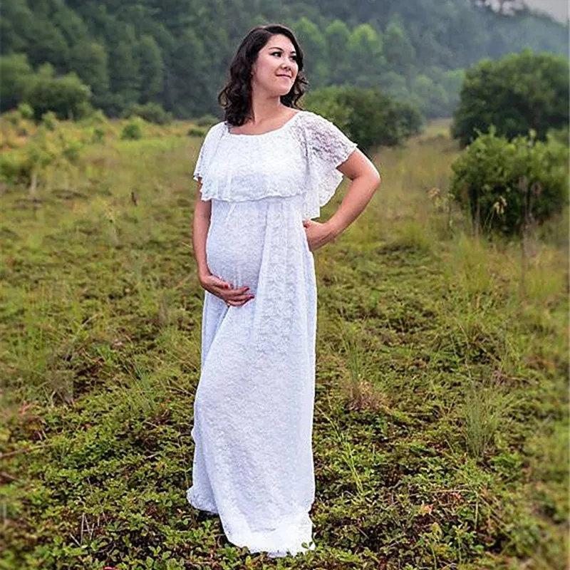 Long Maternity Photography Props Maternity Dresses For Photo Shoot Lace Pregnant Women's Tailed Short Sleeve One Piece Dress
Long Maternity Photography Props Maternity Dresses For Photo Shoot Lace Pregnant Women's Tailed Short Sleeve One Piece Dress