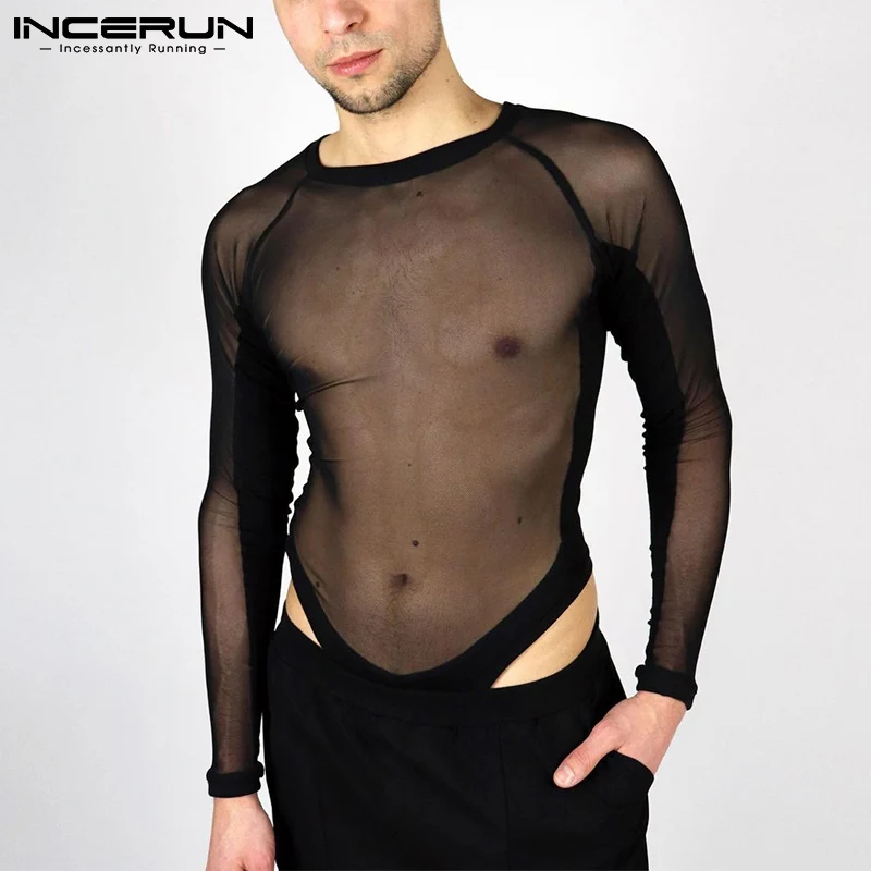 INCERUN Sexy Leisure Men Comfortable Homewear Onesies Male Fashion Casual Hot Sale Long Sleeves See-though Suits Jumpsuits S-5XL
INCERUN Sexy Leisure Men Comfortable Homewear Onesies Male Fashion Casual Hot Sale Long Sleeves See-though Suits Jumpsuits S-5XL