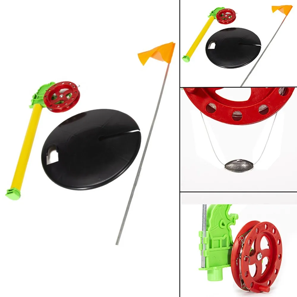 2pcs Portable Winter Ice Fishing Rod Tip-Up With Flags Pole Indicator Tip-Up Hand-free Compact Pole Fishing Tackle Equipments
2pcs Portable Winter Ice Fishing Rod Tip-Up With Flags Pole Indicator Tip-Up Hand-free Compact Pole Fishing Tackle Equipments