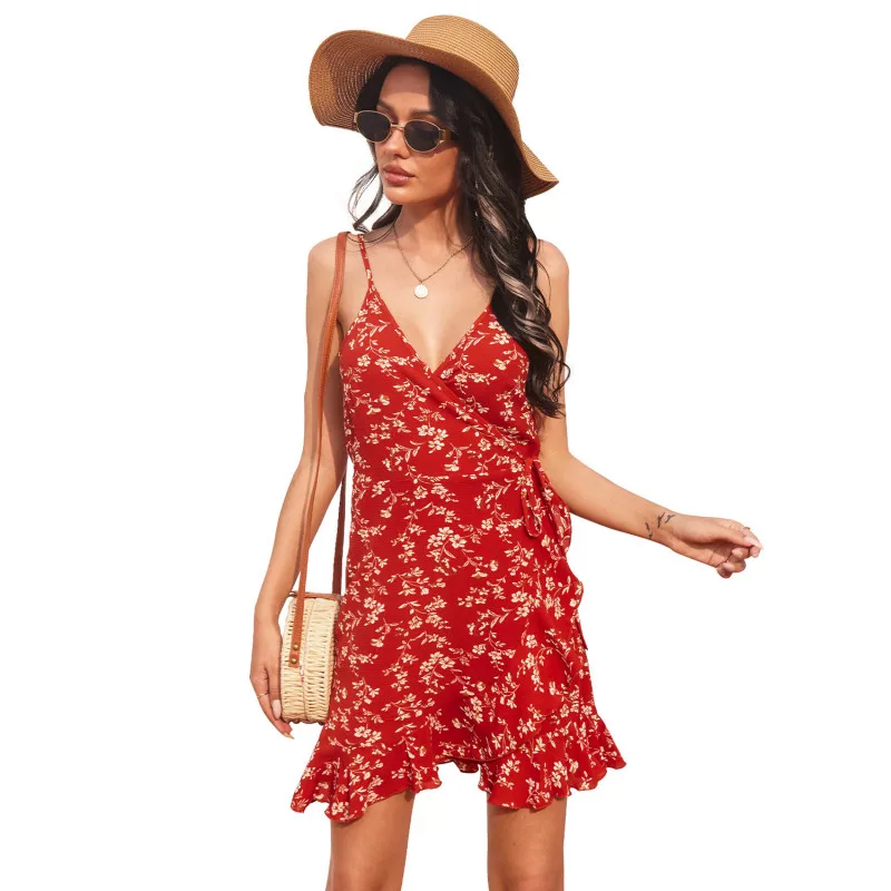 Casual Sexy Dresses Boho Dresses Summer Women's Dress Backless Suspender Woman Printed Floral Pattern Sweet Fashion 2021
Casual Sexy Dresses Boho Dresses Summer Women's Dress Backless Suspender Woman Printed Floral Pattern Sweet Fashion 2021