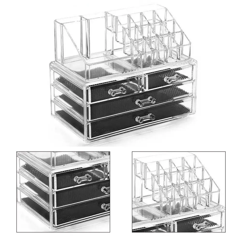 Multifunctional Transparent Acrylic Storage Box Cosmetics Jewelry Rack Large Capacity Desktop Bathroom Storage Organizer
Multifunctional Transparent Acrylic Storage Box Cosmetics Jewelry Rack Large Capacity Desktop Bathroom Storage Organizer