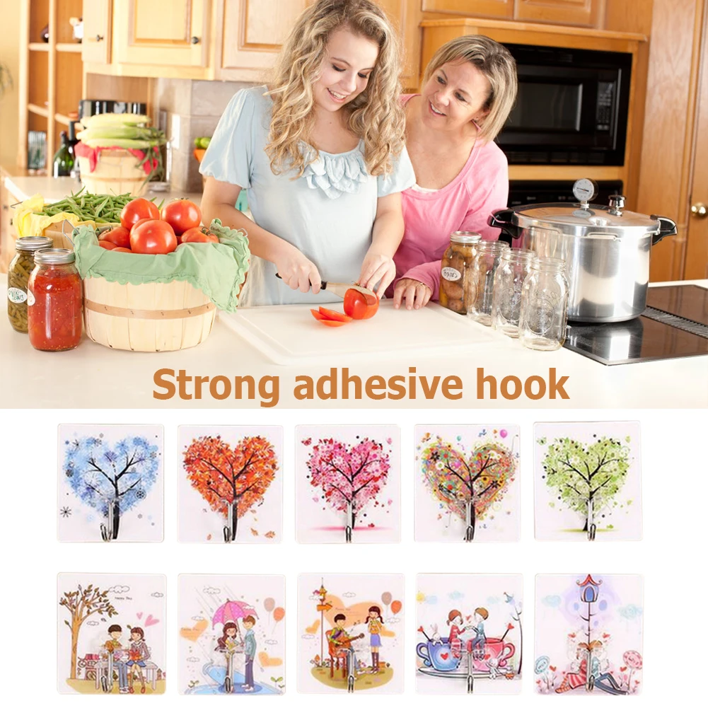 10pcs Seamless Strong Adhesive Wall-hooks Reusable Traceless Multi-purpose Hanging Hooks Practical Colorful Waterproof Hanger 
10pcs Seamless Strong Adhesive Wall-hooks Reusable Traceless Multi-purpose Hanging Hooks Practical Colorful Waterproof Hanger