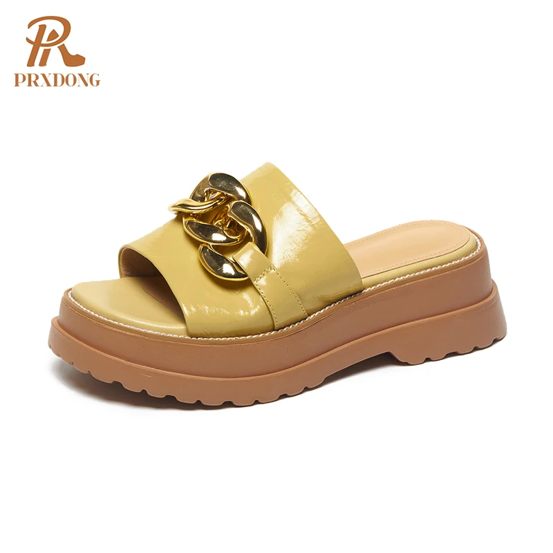 Women Thick Bottom Top Quality Slippers Genuine Leather Wedges Heels Brand Design Sandals Summer Sweet Casual Shoes Woman 34-42
Women Thick Bottom Top Quality Slippers Genuine Leather Wedges Heels Brand Design Sandals Summer Sweet Casual Shoes Woman 34-42
