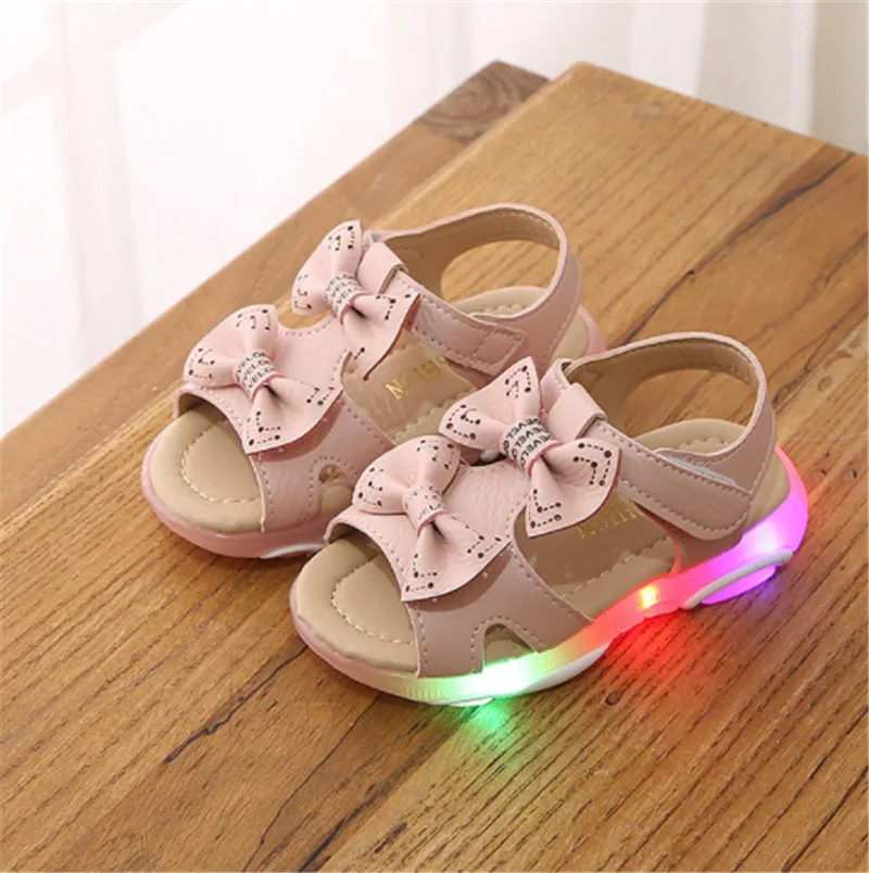 Toddler Girls Sandal Kids Shoes With Ligth Cute Bow Baby Girls Sandals Children Led Light up Princess Sandals Girls Size 21-30
Toddler Girls Sandal Kids Shoes With Ligth Cute Bow Baby Girls Sandals Children Led Light up Princess Sandals Girls Size 21-30