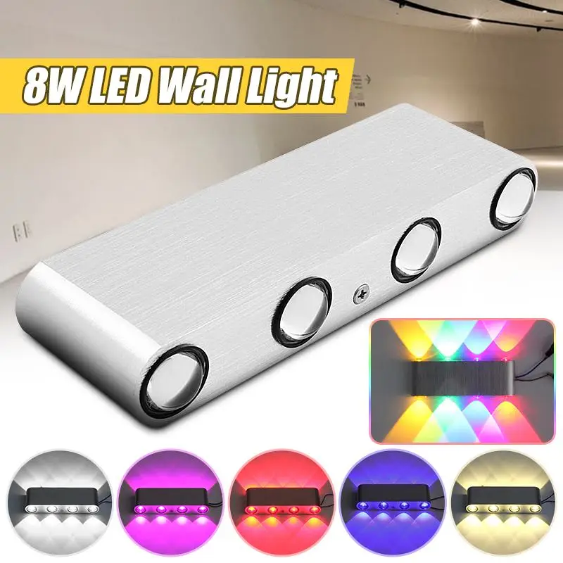 8W Modern 8 LED Wall Stair Light Up Down Sconce Lamp Home Indoor AC110-240V Bedroom Bedside Fixture Lighting
8W Modern 8 LED Wall Stair Light Up Down Sconce Lamp Home Indoor AC110-240V Bedroom Bedside Fixture Lighting
