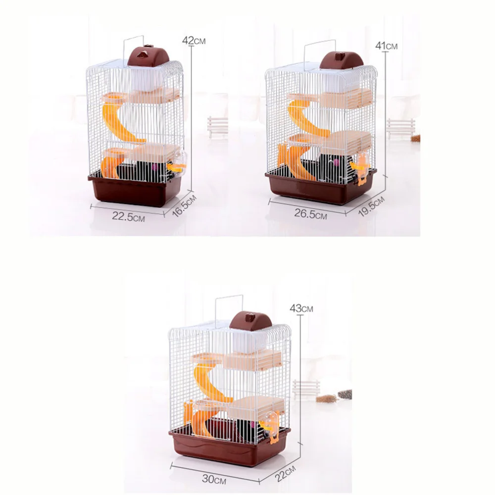 Luxury Three Layer Hamster Cage Pet House Portable Small Pets House Chinchilla Hamster House (Light Blue)
Luxury Three Layer Hamster Cage Pet House Portable Small Pets House Chinchilla Hamster House (Light Blue)