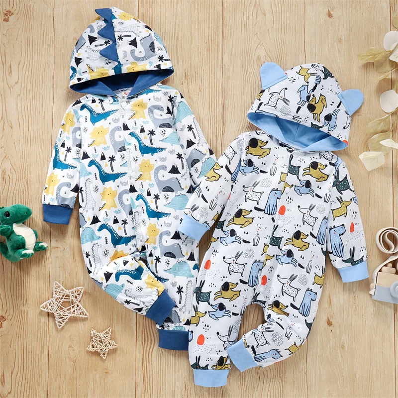 Комбинезон для мальчиков 0-24 месяцев, с капюшоном, с мультяшным принтом
Комбинезон для мальчиков 0-24 месяцев, с капюшоном, с мультяшным принтом