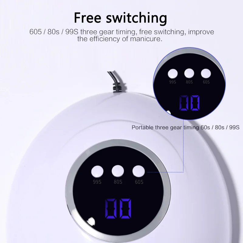 54W Smart Sensor UA LED Nail Lamp USB LCD Display Nail Gel Fast Baking Lamp Drying Gule Polish Timer Auto Sensor Manicure Tools
54W Smart Sensor UA LED Nail Lamp USB LCD Display Nail Gel Fast Baking Lamp Drying Gule Polish Timer Auto Sensor Manicure Tools