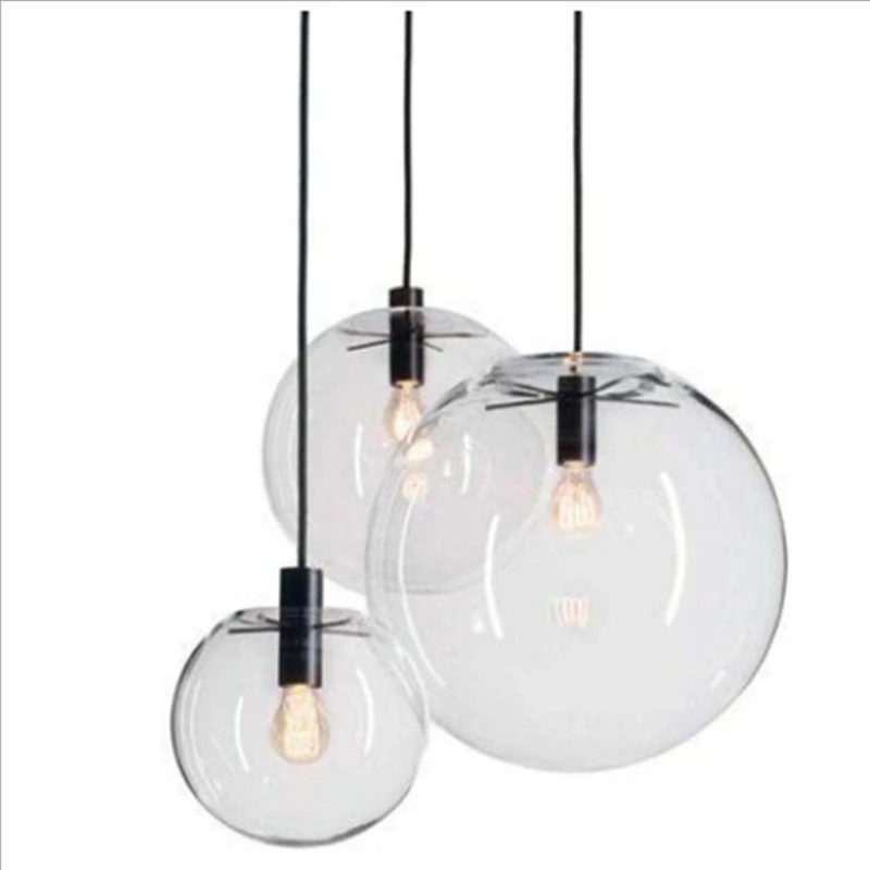 Nordic Brief Clear Bubble Glass Ball Dining Room Pendant Lamp Loft 27 Light For Living Room Bar Cafe Deco Free Shipping
Nordic Brief Clear Bubble Glass Ball Dining Room Pendant Lamp Loft 27 Light For Living Room Bar Cafe Deco Free Shipping