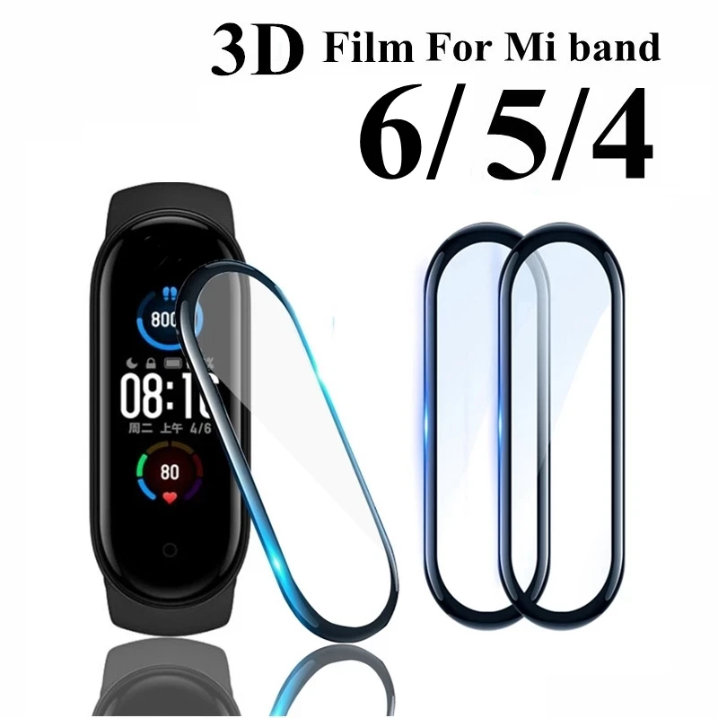 2 шт. защитное 3d-стекло для Xiaomi Mi Band 4 5 6 | Наручные часы