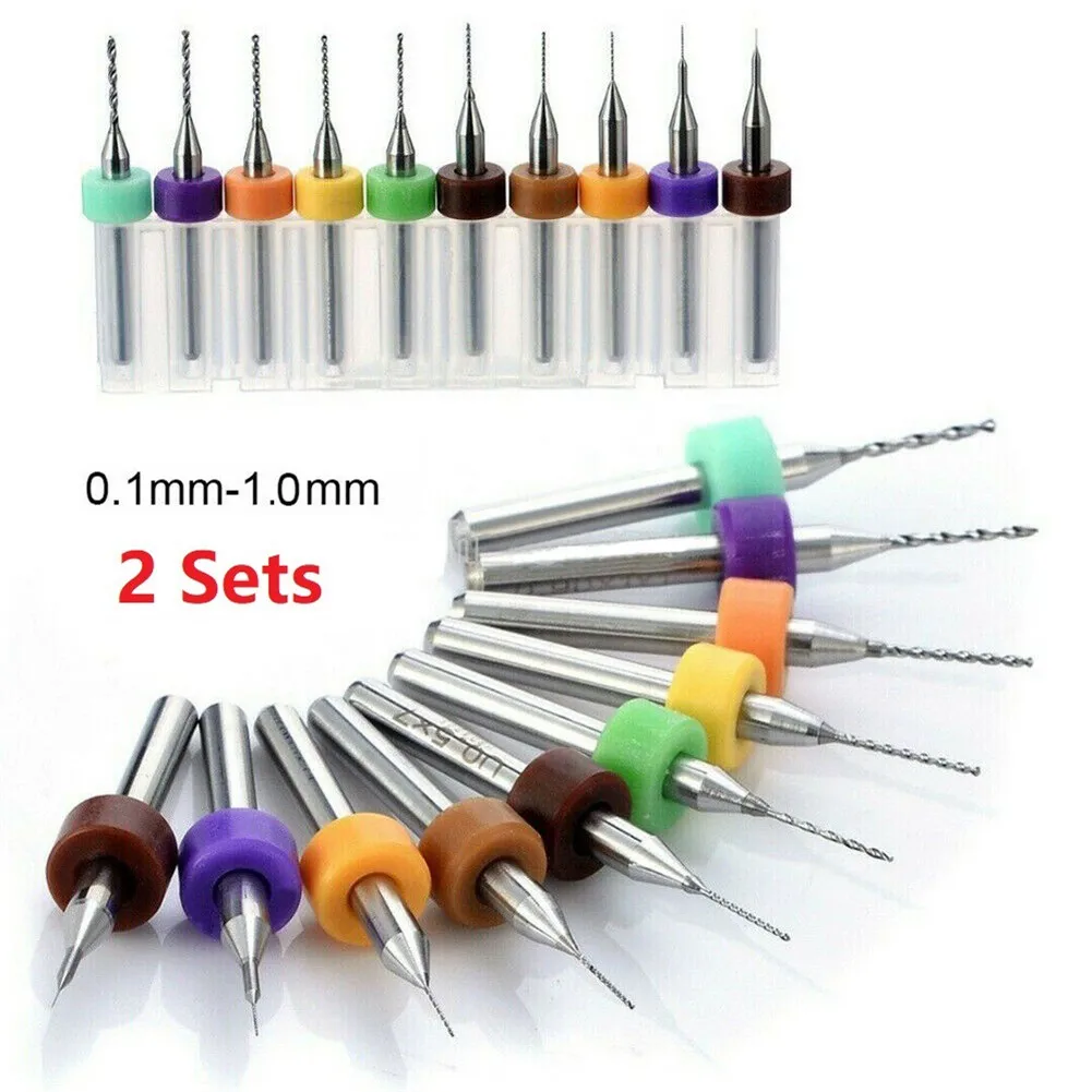 20PCS 0.1-1.0mm Mini PCB Drill Bits Set Circuit Micro Mini Board Print Carbide Hard Alloy PCB Drill Bit Step Drill Hot!
20PCS 0.1-1.0mm Mini PCB Drill Bits Set Circuit Micro Mini Board Print Carbide Hard Alloy PCB Drill Bit Step Drill Hot!