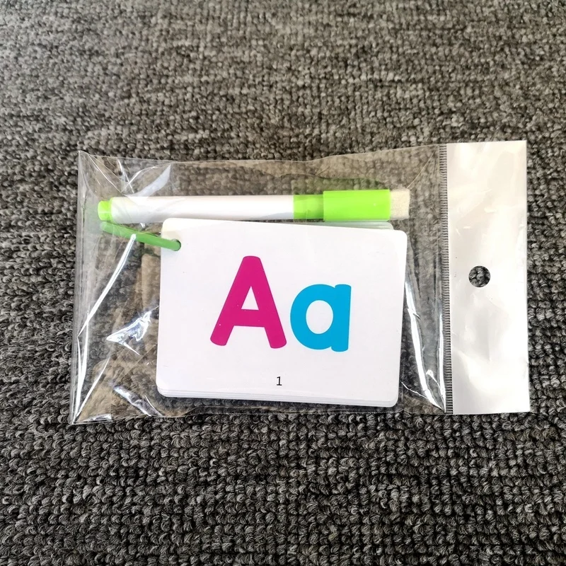 Fashion New Baby English Learning Alphabet Word Card Pocket Flash Learning Educational Cognitive Memory Toys Table Game Card
Fashion New Baby English Learning Alphabet Word Card Pocket Flash Learning Educational Cognitive Memory Toys Table Game Card