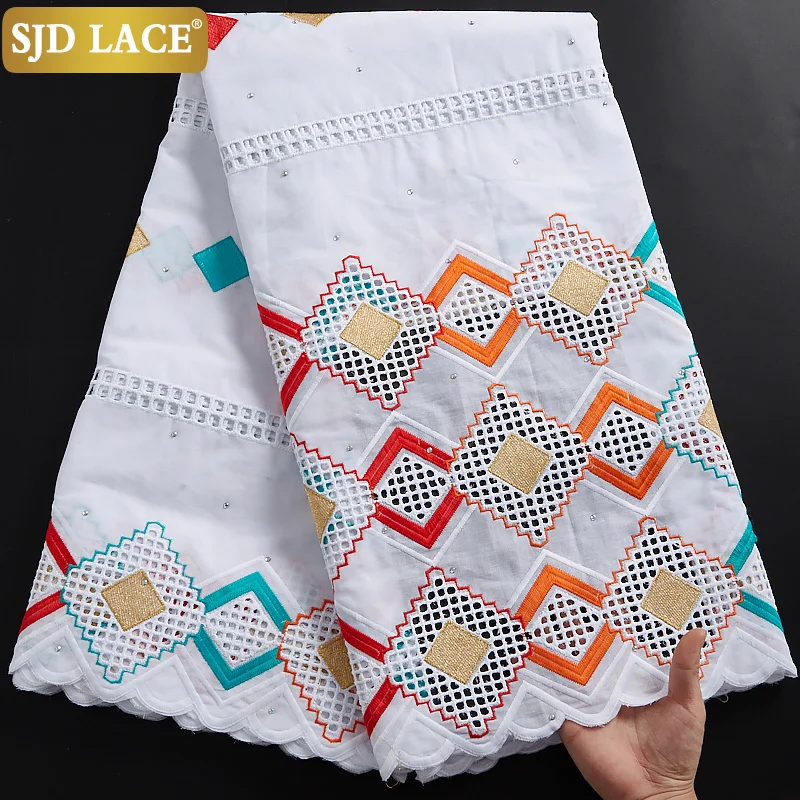 SJD LACE Fashion Dubai Hole Cotton African Lace Fabric Embroidery Swiss Voile Lace In Switzerland For Everyone Daily Dress A2339
SJD LACE Fashion Dubai Hole Cotton African Lace Fabric Embroidery Swiss Voile Lace In Switzerland For Everyone Daily Dress A2339