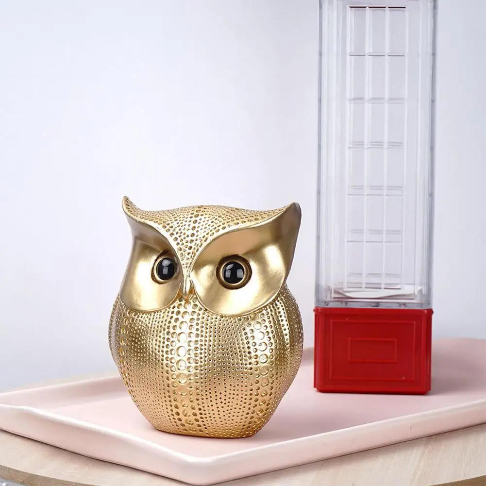 Resin Model Anti-deform Eye-catching Compact Non-fading Owl Figurine for Decorating Decoration Crafts for Living Room Office
Resin Model Anti-deform Eye-catching Compact Non-fading Owl Figurine for Decorating Decoration Crafts for Living Room Office