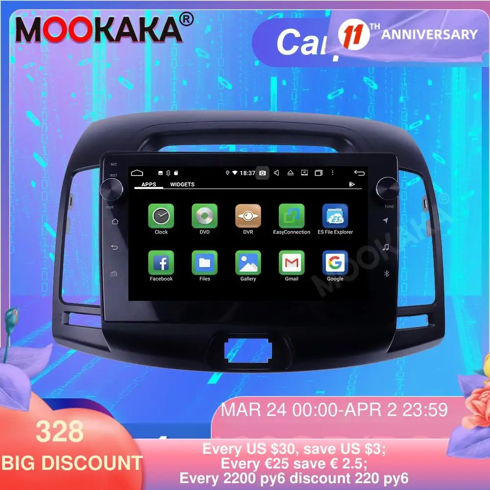 FOR Hyundai Elantra 2008-2010 Android10.0 4GB+128GB ROM Tesla Screen Car Multimedia Player GPS Navigation Auto Stereo Head unit
FOR Hyundai Elantra 2008-2010 Android10.0 4GB+128GB ROM Tesla Screen Car Multimedia Player GPS Navigation Auto Stereo Head unit