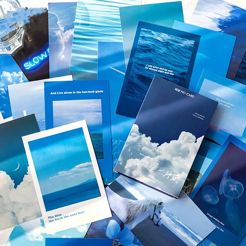 "Blue World" 30pcs Mixed Postcards Set Lot Modern Art Greeting Cards Bookmarks Business Student School DIY Papers 
"Blue World" 30pcs Mixed Postcards Set Lot Modern Art Greeting Cards Bookmarks Business Student School DIY Papers