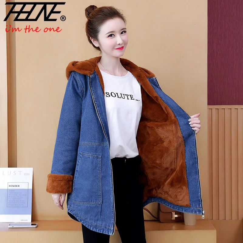 THHONE Autumn Winter Women Parka Fleece Thick Hooded Casual Loose Denim Jacket Parka Cotton Padded Plus Size Women's Clothing
THHONE Autumn Winter Women Parka Fleece Thick Hooded Casual Loose Denim Jacket Parka Cotton Padded Plus Size Women's Clothing