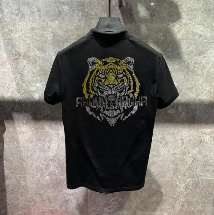 Мужские высококачественные рубашки поло с узором стразы, мужские поло с коротким рукавом, хлопковая одежда
Мужские высококачественные рубашки поло с узором стразы, мужские поло с коротким рукавом, хлопковая одежда