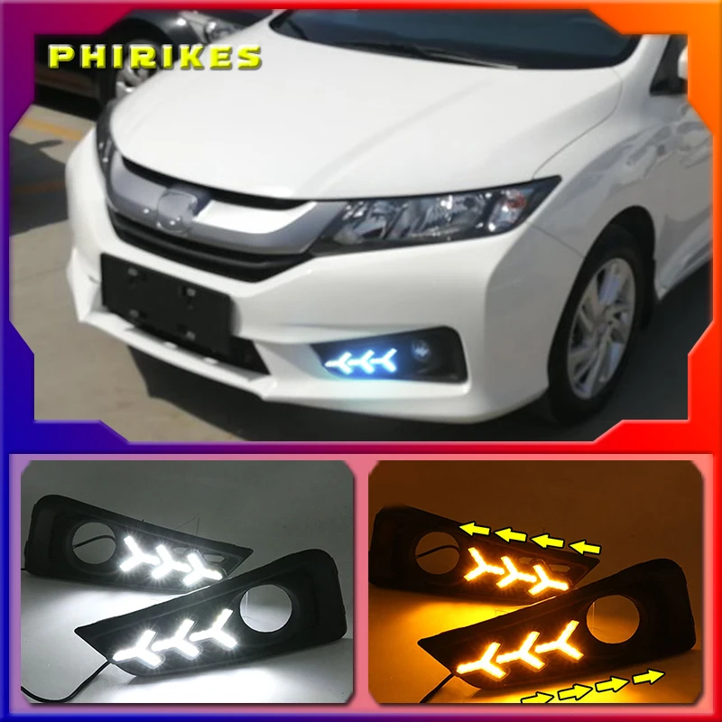1 комплект 12 В ABS светодиодный одов для Honda City 2015 2016 DRL дневные ходовые огни дневсветильник с желтым указателем поворота
1 комплект 12 В ABS светодиодный одов для Honda City 2015 2016 DRL дневные ходовые огни дневсветильник с желтым указателем поворота