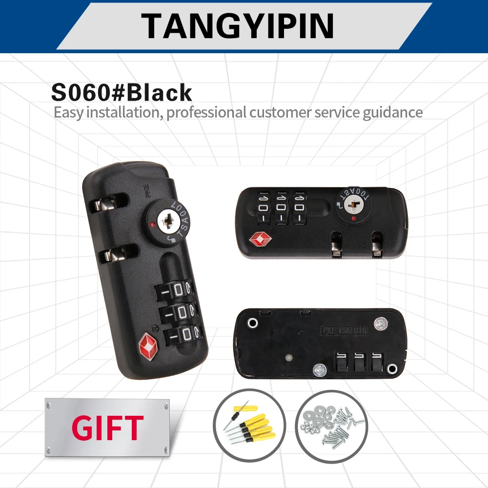 Замок для чемоданов TANGYIPIN S060 на колесиках, замок на заказ, алюминиевый корпус, для ремонта багажа, защита от кражи, фиксированный прочный уни...
Замок для чемоданов TANGYIPIN S060 на колесиках, замок на заказ, алюминиевый корпус, для ремонта багажа, защита от кражи, фиксированный прочный уни...