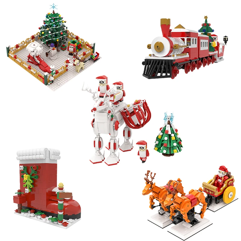 Moc Christmas Series Decorations Friends Holiday Set Building Block Assembly Models Creativity Mini Characters Kids Toys Gifts
Moc Christmas Series Decorations Friends Holiday Set Building Block Assembly Models Creativity Mini Characters Kids Toys Gifts