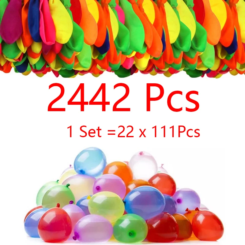 2442 Pcs Water Bomb Balloons Water Balloon Summer Play With Magic Water Balloon Quick Fill Swimming Pool Game Kids Summer Gift
2442 Pcs Water Bomb Balloons Water Balloon Summer Play With Magic Water Balloon Quick Fill Swimming Pool Game Kids Summer Gift