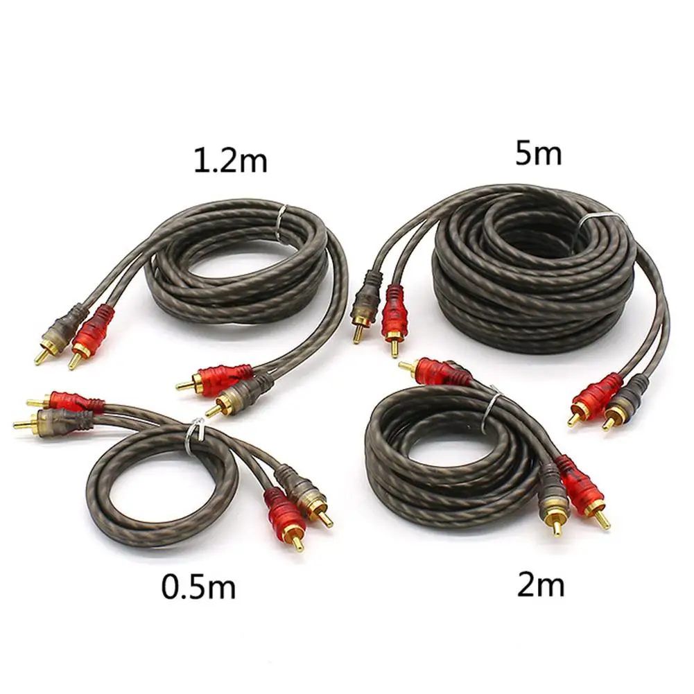 5M/2M Car Connector Wires Converter Cords Plug Pure Copper Audio Cable Audio Cord Power Amplifier PVC Cable For Car Audio System
5M/2M Car Connector Wires Converter Cords Plug Pure Copper Audio Cable Audio Cord Power Amplifier PVC Cable For Car Audio System