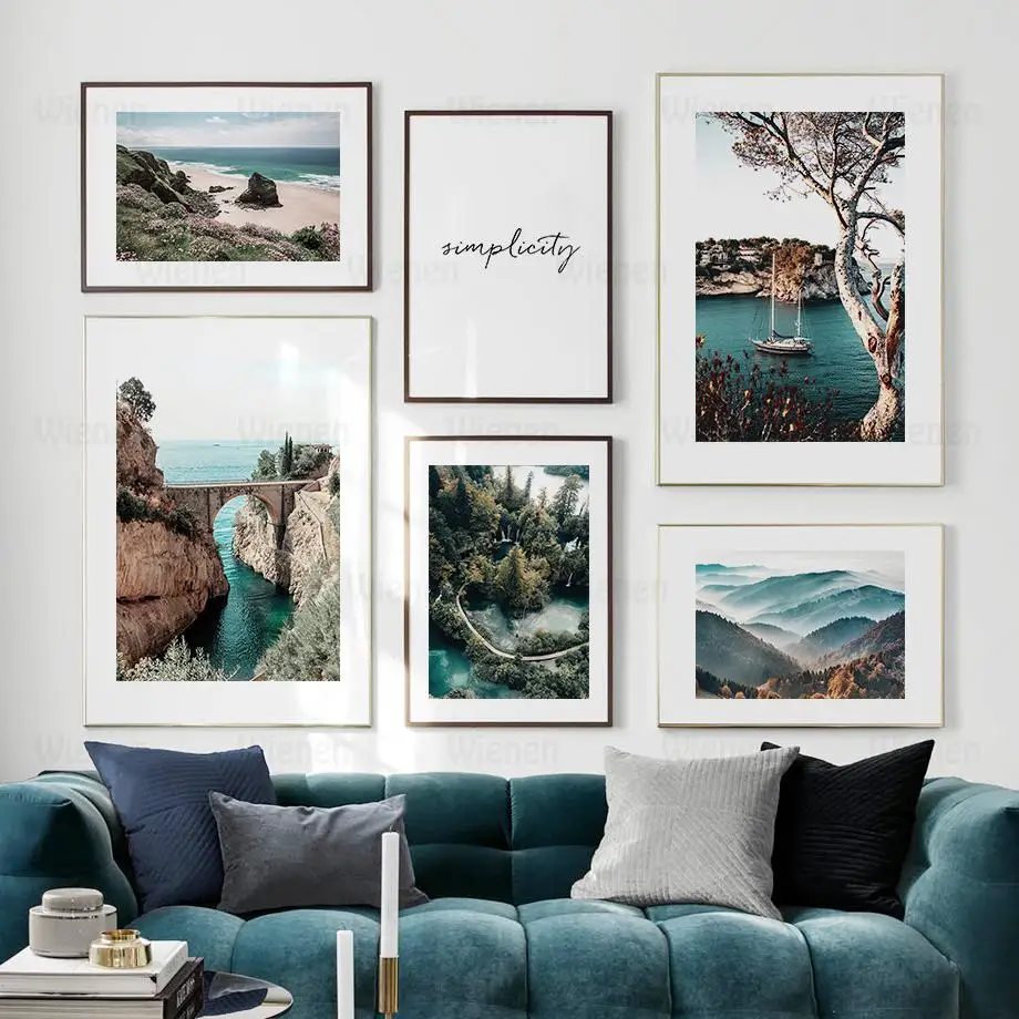Sea Mountain Beach Forest Tree Landscape Wall Art Canvas Painting Nordic Home Decor Posters Pictures No Frame Mural Prints
Sea Mountain Beach Forest Tree Landscape Wall Art Canvas Painting Nordic Home Decor Posters Pictures No Frame Mural Prints