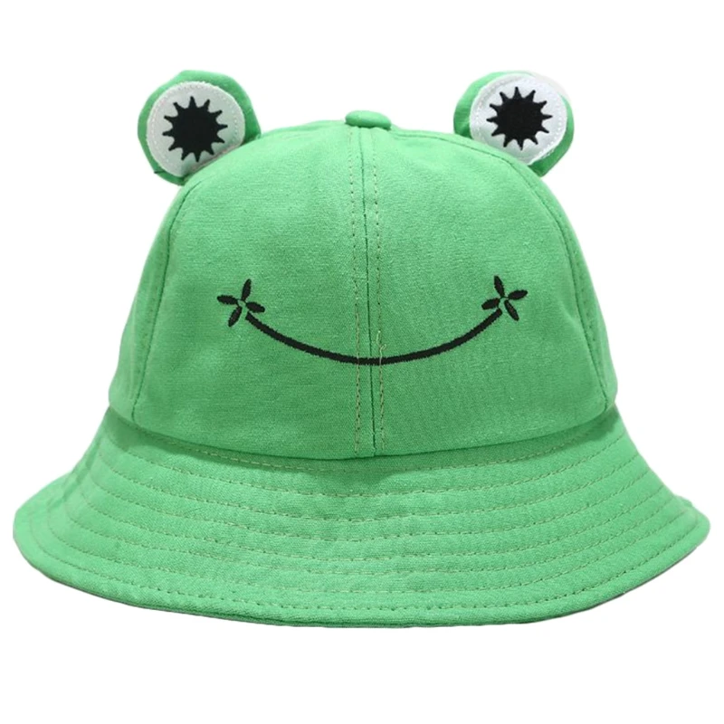 Kids Cute Cartoon Frog Animal Bucket Hat Solid Color Wide Brim Sun Protection Packable Adjustable Beach Fisherman Cap
Kids Cute Cartoon Frog Animal Bucket Hat Solid Color Wide Brim Sun Protection Packable Adjustable Beach Fisherman Cap