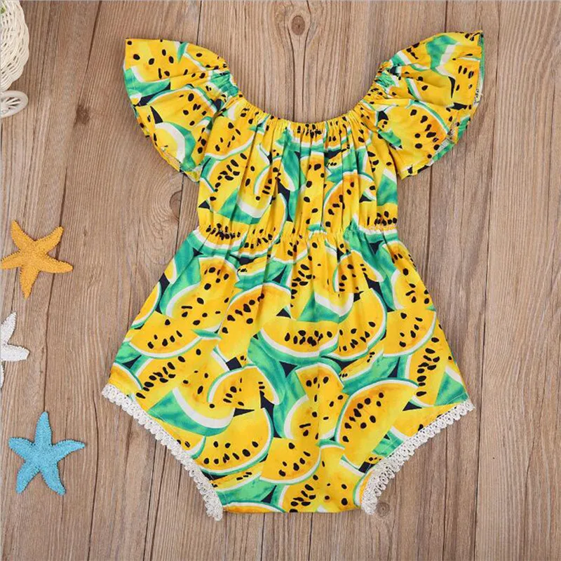 Newborn Baby Girl Clothes Off Shoulder Watermelon Print Tassels Romper With Headband 2PCS Outfits Cotton Clothes
Newborn Baby Girl Clothes Off Shoulder Watermelon Print Tassels Romper With Headband 2PCS Outfits Cotton Clothes
