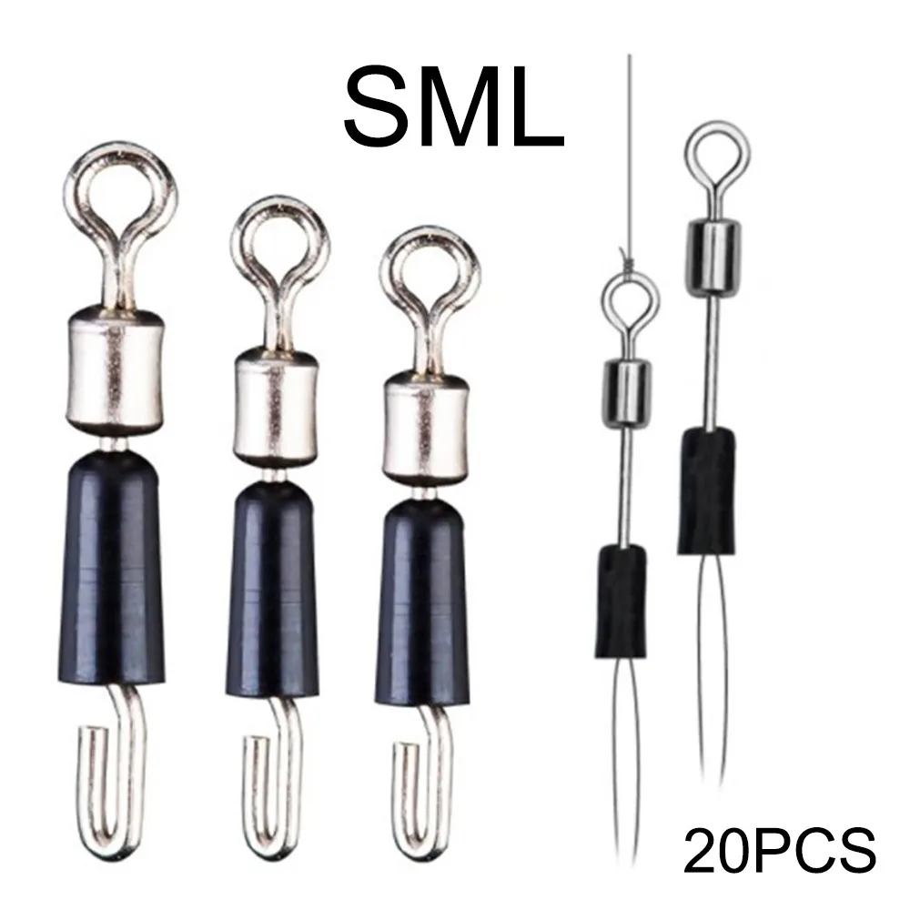 20Pcs/Pack Bearing Swivel Fishing Hook Fast Connector Solid Rings Rolling Fishing Line Quick Link Ocean Boat Carp Fishing Tackle
20Pcs/Pack Bearing Swivel Fishing Hook Fast Connector Solid Rings Rolling Fishing Line Quick Link Ocean Boat Carp Fishing Tackle