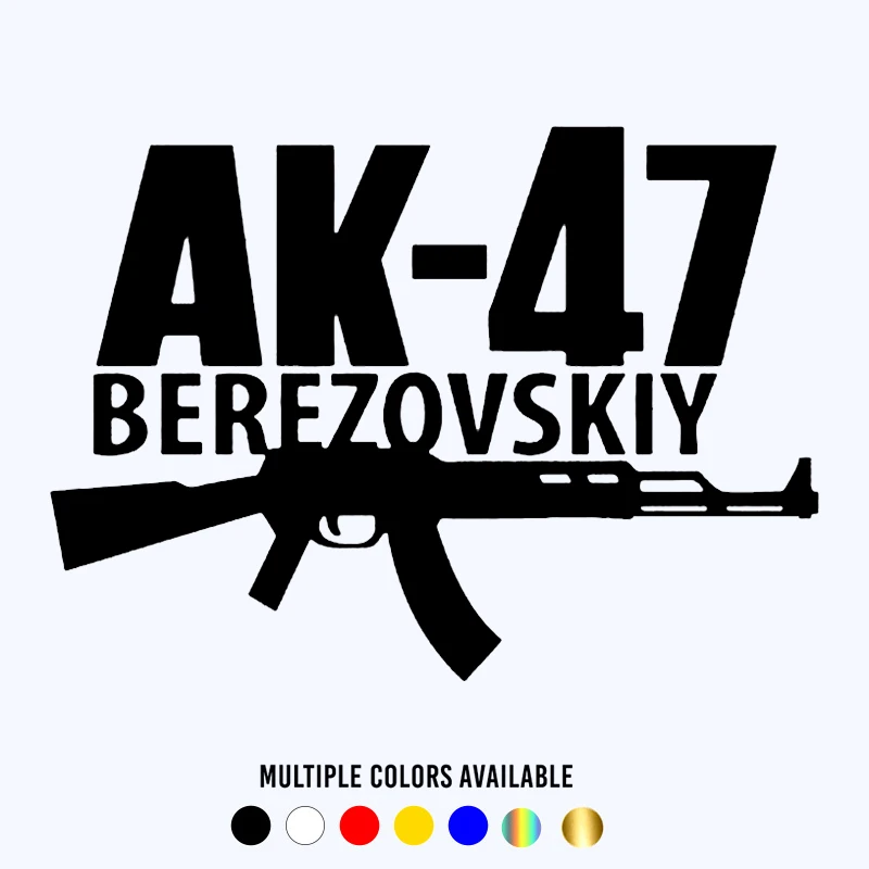 CK3062#20*14.4cm AK 47 Berezovskiy funny car sticker vinyl decal white/black car auto stickers for car bumper window
CK3062#20*14.4cm AK 47 Berezovskiy funny car sticker vinyl decal white/black car auto stickers for car bumper window
