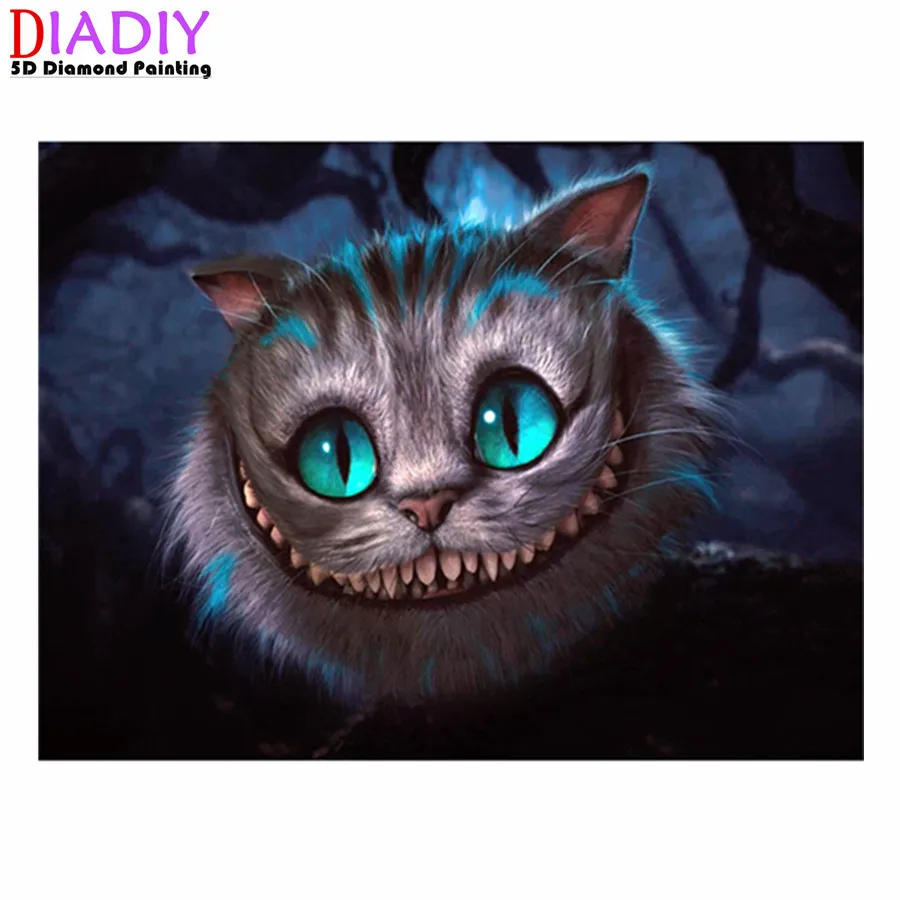 5D Diy Краска с бриллиантами, Чеширский кот, алмазная краска, полноразмерная картина с мультяшными животными, картина стразы, мозаика, Декор для дома
5D Diy Краска с бриллиантами, Чеширский кот, алмазная краска, полноразмерная картина с мультяшными животными, картина стразы, мозаика, Декор для дома