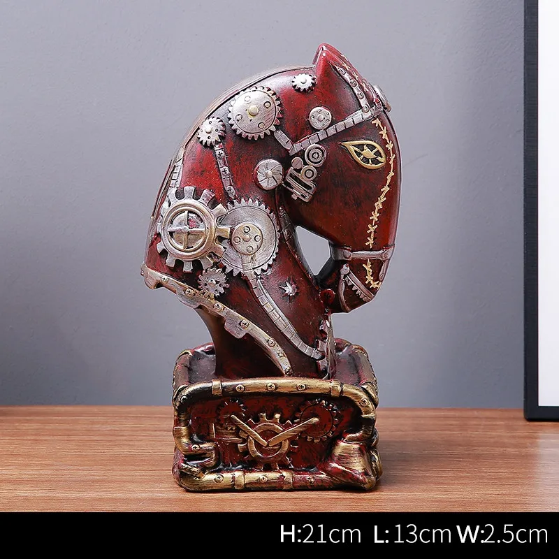 Nordic Mechanical Lion Head Rhinoceros Head Abstraction Resin Art&Craft Statue Living Room Entryway Industrial Style Decor X3975
Nordic Mechanical Lion Head Rhinoceros Head Abstraction Resin Art&Craft Statue Living Room Entryway Industrial Style Decor X3975