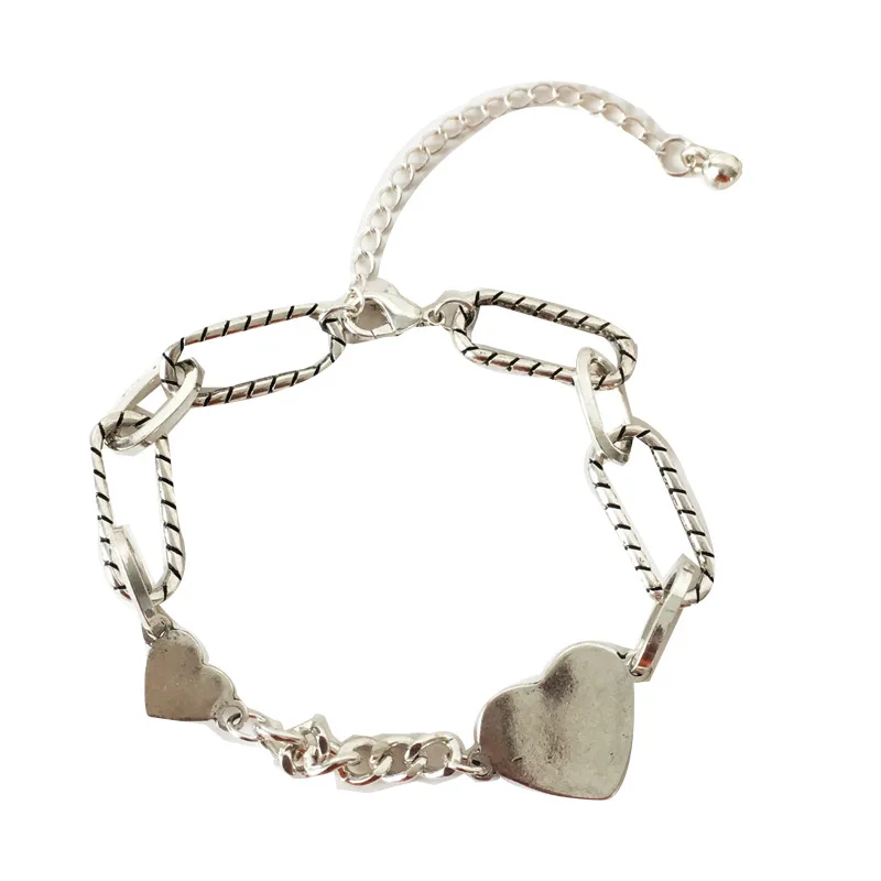 LIWO Sterling Silver Love Letter Heart Double Layer women Bracelet Female Unique Design Thai Silver Retro Light Luxury Jewelry
LIWO Sterling Silver Love Letter Heart Double Layer women Bracelet Female Unique Design Thai Silver Retro Light Luxury Jewelry
