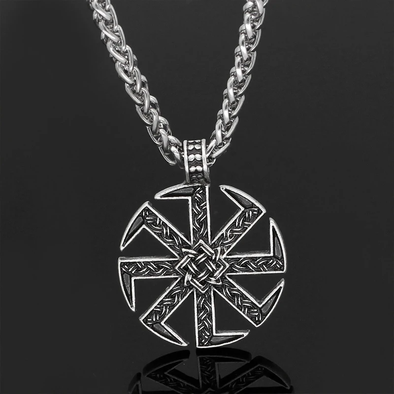 Slav Kolovrat Symbol Retro Men's Pendant Fashionable Accessories Long Sweater Chain Personality Jewelry Gifts
Slav Kolovrat Symbol Retro Men's Pendant Fashionable Accessories Long Sweater Chain Personality Jewelry Gifts