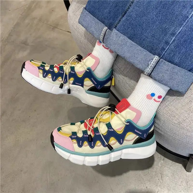 Summer Colorful Women Shoes 2021 Brand Fashion Show Women's Platform Sneakers Street Style Youth Chunky Sneakers Plus Size 41 42
Summer Colorful Women Shoes 2021 Brand Fashion Show Women's Platform Sneakers Street Style Youth Chunky Sneakers Plus Size 41 42