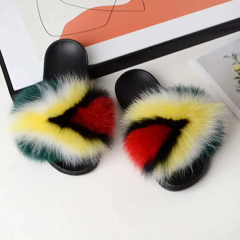 real colours fox Fur Sliders Hot Women Home Fluffy Sliders Comfort With Feathers Furry Summer Flats Sweet Ladies Home Shoes
real colours fox Fur Sliders Hot Women Home Fluffy Sliders Comfort With Feathers Furry Summer Flats Sweet Ladies Home Shoes