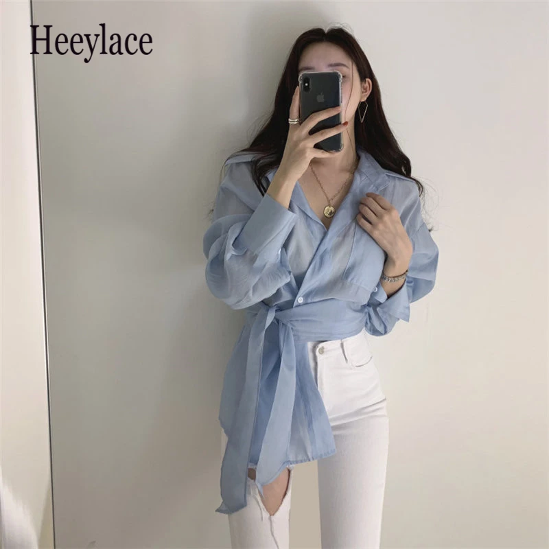 Stylish Lace-Up Blouses Chic Women New All Match Solid Brief Autumn Loose Full Sleeves Hot Tops Office Lady Shirts 2020 New
Stylish Lace-Up Blouses Chic Women New All Match Solid Brief Autumn Loose Full Sleeves Hot Tops Office Lady Shirts 2020 New