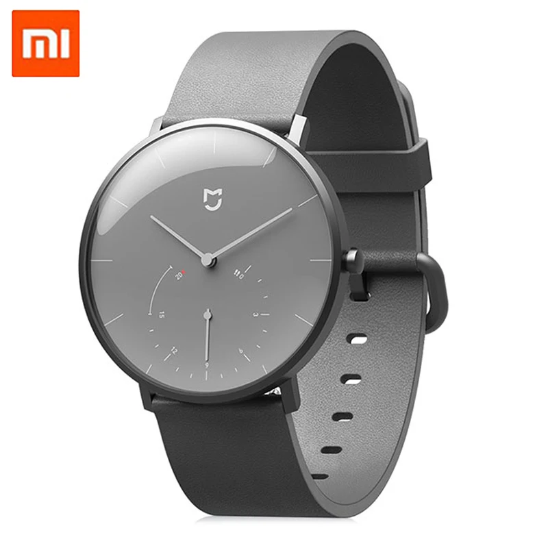 Mijia Quartz Smartwatch 3ATM водонепроницаемый шагомер из нержавеющей стали чехол Lntelligent