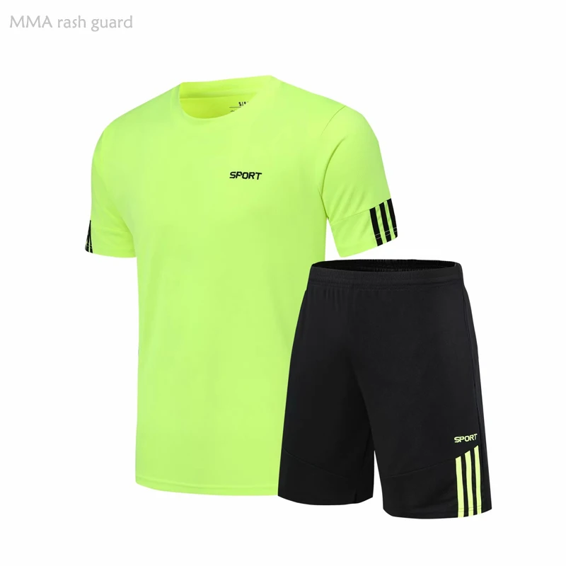 Men's Football Jersey Suit T-shirt Shirt Fitness Shorts Training Clothing Breathable Sweat Track Suit 2-pc /set Gym Running Set
Men's Football Jersey Suit T-shirt Shirt Fitness Shorts Training Clothing Breathable Sweat Track Suit 2-pc /set Gym Running Set