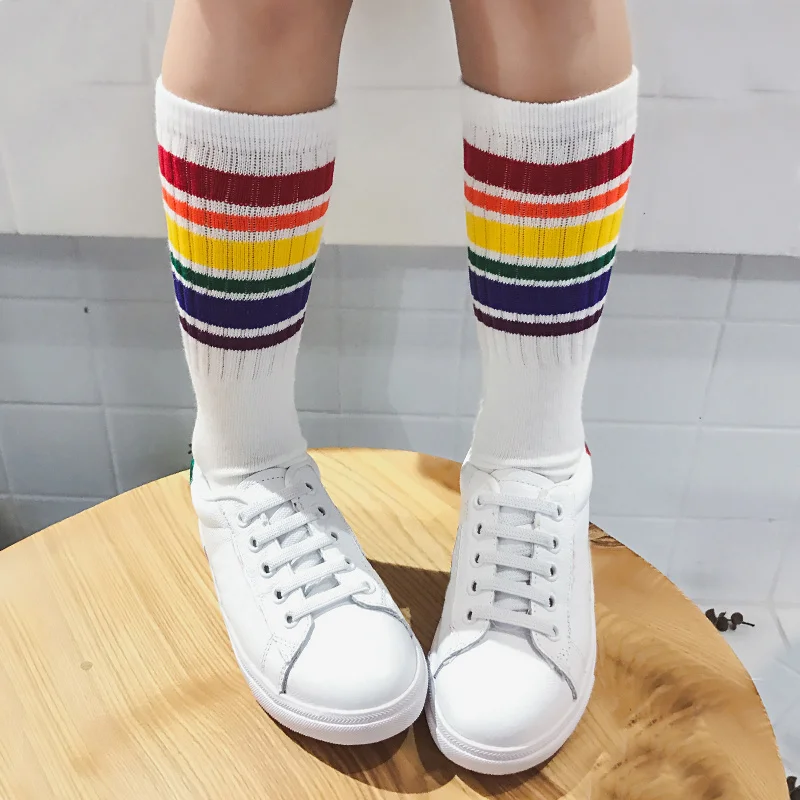 Child boy football socks striped colored rainbow knee socks cotton school white long sock for kids girls baby boy children 1-10T
Child boy football socks striped colored rainbow knee socks cotton school white long sock for kids girls baby boy children 1-10T