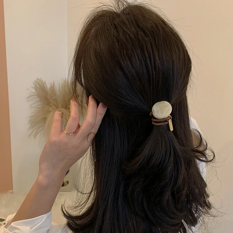 Fashion Resin Elastic Hair Band Korea Hair Accessories For Girls Women Handmade Hair Tie Head Band Hair Scrunchies Ornaments 
Fashion Resin Elastic Hair Band Korea Hair Accessories For Girls Women Handmade Hair Tie Head Band Hair Scrunchies Ornaments