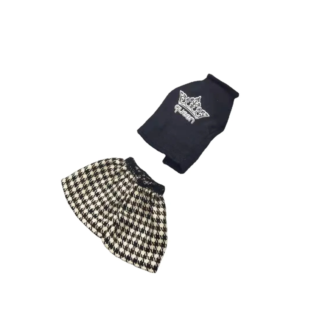 Fashion 1/6 BJD Clothes for Barbie Doll Outfits High Neck Black Shirt & Houndstooth Plaid Skirt 11.5" Dolls Accessories Kids Toy
Fashion 1/6 BJD Clothes for Barbie Doll Outfits High Neck Black Shirt & Houndstooth Plaid Skirt 11.5" Dolls Accessories Kids Toy