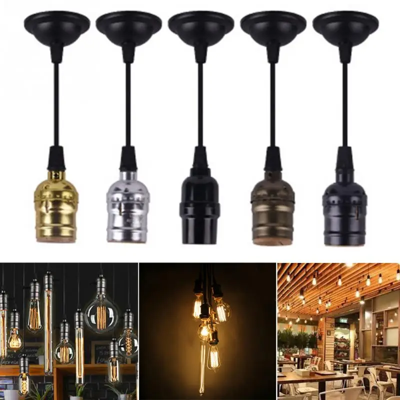 E27 screw lamp holder household lamp holder retro hanging wire with switch bulb line restaurant hanging light line
E27 screw lamp holder household lamp holder retro hanging wire with switch bulb line restaurant hanging light line