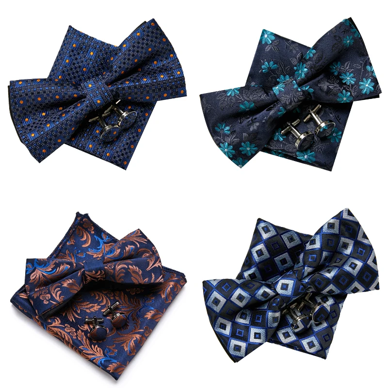 Plaid Men Bowtie handkerchief set Necktie navy blue Paisley Silk Jacquard Woven tie fit Suit Wedding Party business group
Plaid Men Bowtie handkerchief set Necktie navy blue Paisley Silk Jacquard Woven tie fit Suit Wedding Party business group