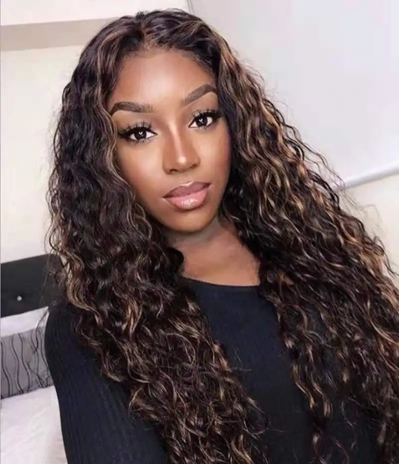 Curly Human Hair Wig Honey Blonde Ombre 13x1 Brazilian Brown Color Deep Water Wave Hd Frontal Highlight Bob Lace Front Wigs
Curly Human Hair Wig Honey Blonde Ombre 13x1 Brazilian Brown Color Deep Water Wave Hd Frontal Highlight Bob Lace Front Wigs