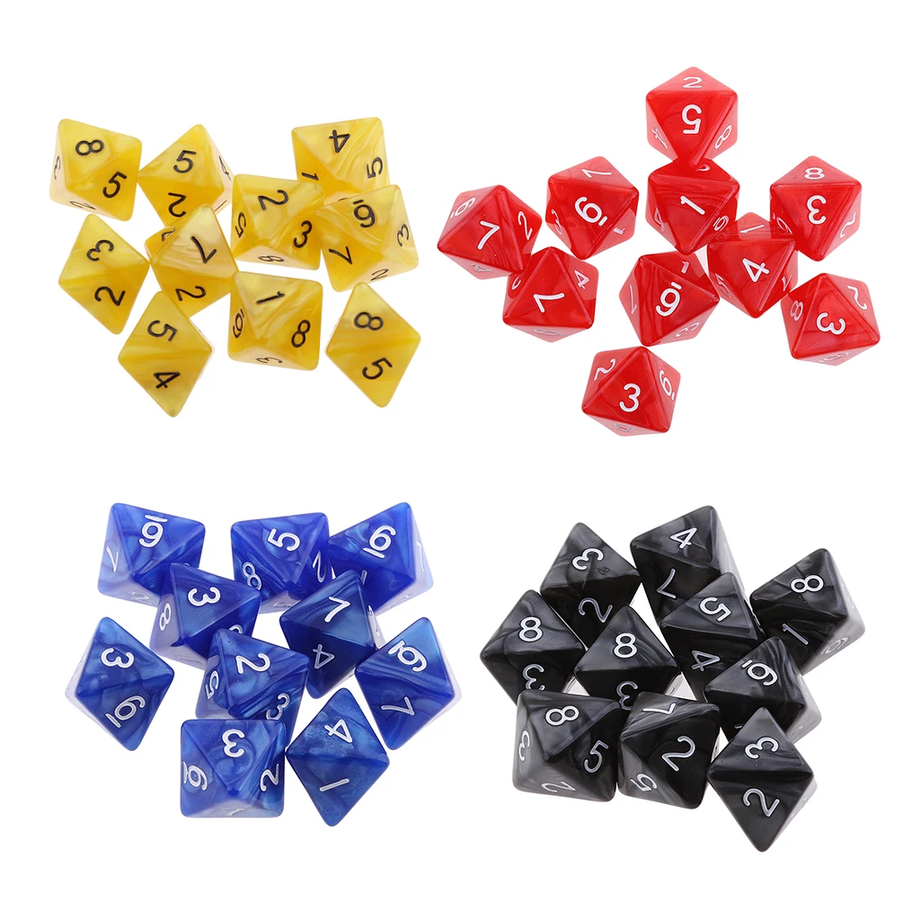 40 Pack 8 Sided Dice D8 Polyhedral Board Game Dice Party Gambling Dices for Dungeons and Dragons Party Table Games
40 Pack 8 Sided Dice D8 Polyhedral Board Game Dice Party Gambling Dices for Dungeons and Dragons Party Table Games